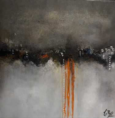 Pintura titulada "Obscurité" por Tibo, Obra de arte original, Acrílico