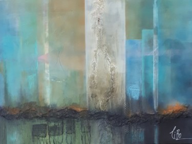 Peinture intitulée "Cheminement" par Tibo, Œuvre d'art originale, Acrylique