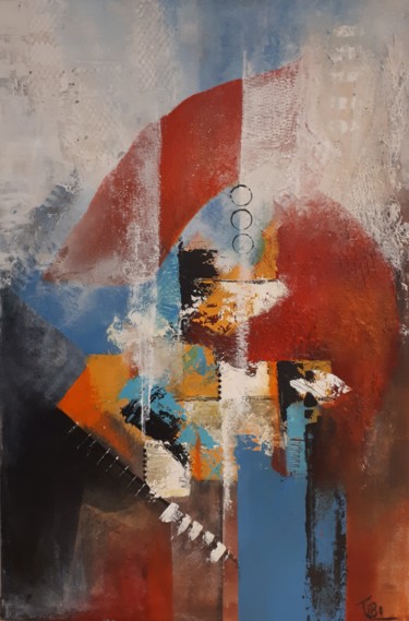 Peinture intitulée "Il-faut-m'apprivois…" par Tibo, Œuvre d'art originale, Acrylique