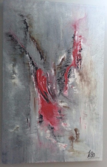 Painting titled "Le chaos" by Tibo, Original Artwork, Oil