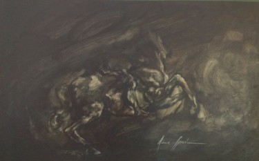 Peinture intitulée "Mi svelo e scompaio" par Anna Spada, Œuvre d'art originale, Gouache