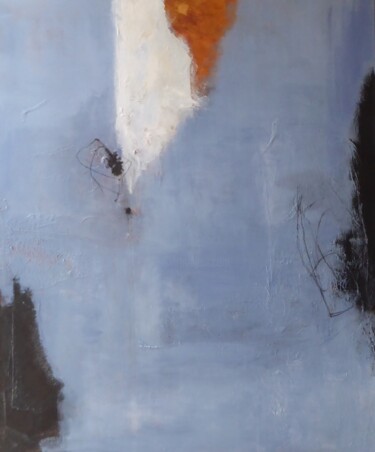 Malerei mit dem Titel "Himmel so traumblau" von Annette Marx, Original-Kunstwerk, Acryl