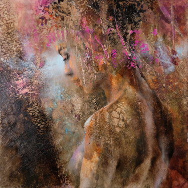 Картина под названием "Helen" - Annette Schmucker, Подлинное произведение искусства, Масло Установлен на Деревянная рама для…