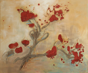 Картина под названием "Cotton" - Annette Wyrick-Solari, Подлинное произведение искусства, Акрил Установлен на artwork_cat.