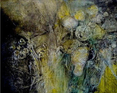Картина под названием "Dark Harvest" - Annette Wyrick-Solari, Подлинное произведение искусства, Акрил Установлен на artwork_…