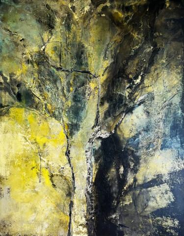 Pittura intitolato "Beyond the Yellow G…" da Annette Wyrick-Solari, Opera d'arte originale, Acrilico Montato su Telaio per b…