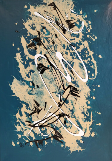 Pittura intitolato "Springmind II" da Anni Vahlqvist, Opera d'arte originale, Acrilico