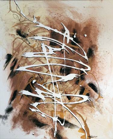 Pittura intitolato "Cinnamon" da Anni Vahlqvist, Opera d'arte originale, Acrilico