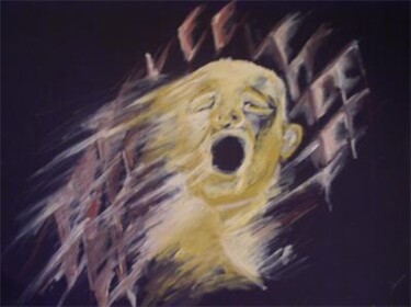 Peinture intitulée "le cri" par Annick A, Œuvre d'art originale, Huile
