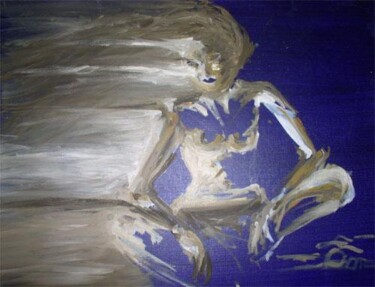 Painting titled "esquisse n°10" by Annick A, Original Artwork, Oil