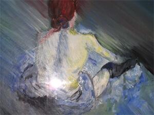 Painting titled "DEGAS" by Annick A, Original Artwork
