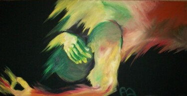 Painting titled "EGOISTE" by Annick A, Original Artwork