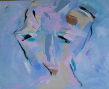Картина под названием "Human 2" - Annick Bouhan, Подлинное произведение искусства, Акрил