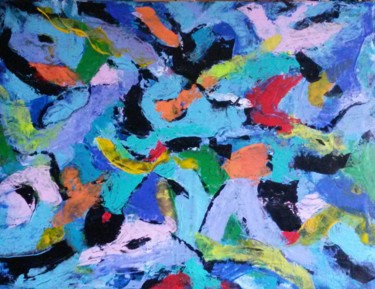 Painting titled "Consciences" by Annick Bouhan, Original Artwork, Acrylic