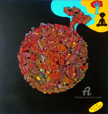 Malerei mit dem Titel "ECHAPPéE BELLE" von Annick Couëdel, Original-Kunstwerk, Acryl