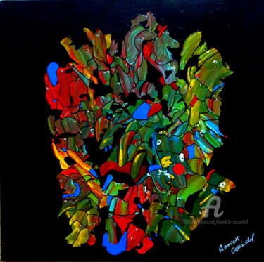 Картина под названием "ACCORD PERDU" - Annick Couëdel, Подлинное произведение искусства, Акрил Установлен на Деревянная рама…