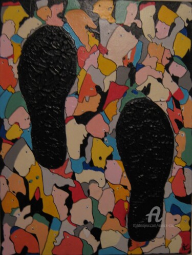 Peinture intitulée "DANS LES JARDINS DE…" par Annick Couëdel, Œuvre d'art originale, Acrylique
