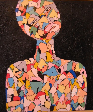 Pintura intitulada "SOIS SAGE,Ô MA DOUL…" por Annick Couëdel, Obras de arte originais, Acrílico