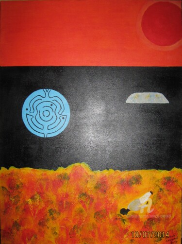 Pintura titulada "ODYSSEE" por Annick Couëdel, Obra de arte original, Acrílico