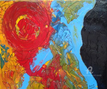 Painting titled "TERRA INCOGNITA" by Annick Couëdel, Original Artwork