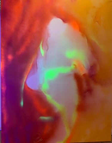Картина под названием "NOUS" - Annick Deltenre, Подлинное произведение искусства, Рисунок распылителем краски Установлен на…