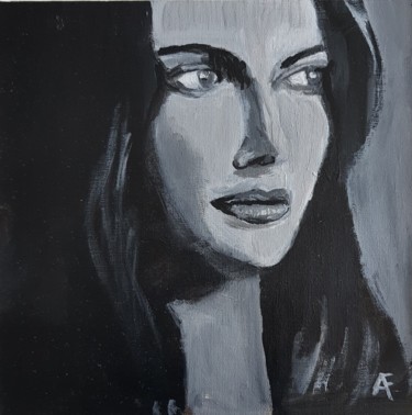 Peinture intitulée "Portrait 3" par Annick Fournier, Œuvre d'art originale, Acrylique
