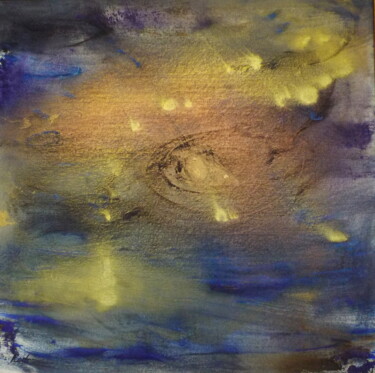 Pittura intitolato "Le feu" da Annick Redor, Opera d'arte originale, Spray Montato su Altro pannello rigido