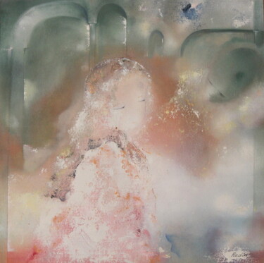 Malerei mit dem Titel "Echange" von Annick Redor, Original-Kunstwerk, Öl Auf Holzplatte montiert