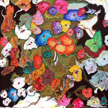 Pittura intitolato "Les dons de Gaïa" da Annick Redor, Opera d'arte originale, Pittura di vetro colorato