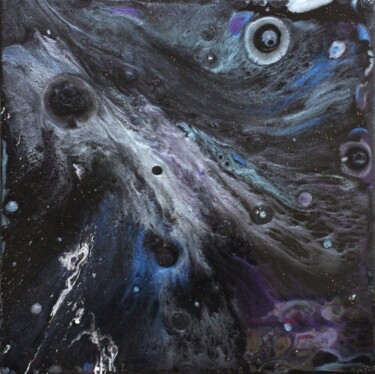 "Espace interstellai…" başlıklı Tablo Annick Redor tarafından, Orijinal sanat, Vitray boyama