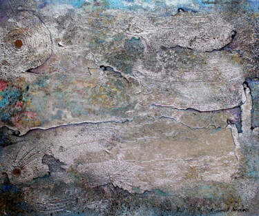 Картина под названием "Le temps et l'étern…" - Annick Redor, Подлинное произведение искусства, Рисунок распылителем краски
