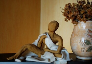 Sculpture intitulée "Voile de nue" par Annick Terwagne, Pastelliste De La Fémin, Œuvre d'art originale, Autre