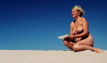 Peinture intitulée "Sur la dune" par Annick Terwagne, Pastelliste De La Fémin, Œuvre d'art originale