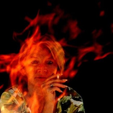 Photographie intitulée "Ak flamme" par Annick Terwagne, Pastelliste De La Fémin, Œuvre d'art originale