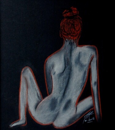 Dessin intitulée "Inflam'Elle." par Annick Terwagne, Pastelliste De La Fémin, Œuvre d'art originale, Autre