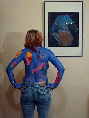 Peinture intitulée "Regard de body-pain…" par Annick Terwagne, Pastelliste De La Fémin, Œuvre d'art originale
