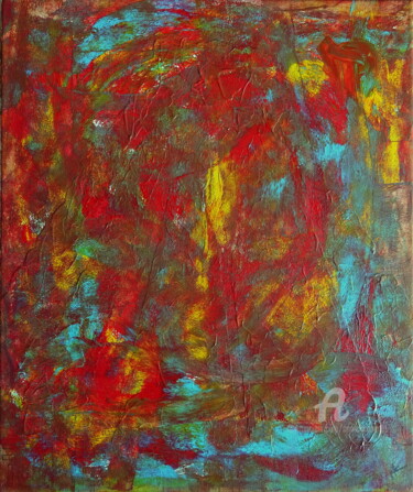 ETE SUR LA LAGUNE Peinture intitulée "ETE SUR LA LAGUNE" par Annick Couëdel, Œuvre d'art originale, Acrylique