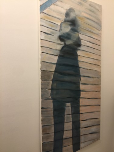 Pintura titulada "OMBRE" por Annick Ferrier Dorléans, Obra de arte original, Oleo Montado en Bastidor de camilla de madera