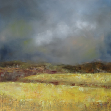 Peinture intitulée "Les champs de colza…" par Annick, Œuvre d'art originale