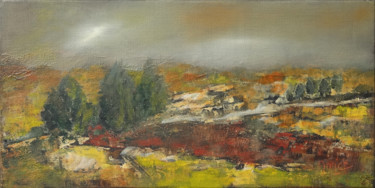 Painting titled "Hiver tardif" by Annick, Original Artwork