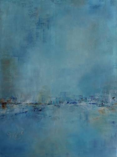 Peinture intitulée "Le bleu du ciel" par Annick, Œuvre d'art originale