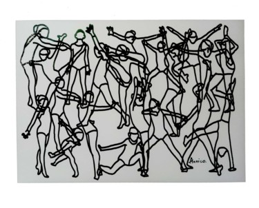 Gravures & estampes intitulée "récital sur bristol" par Nicolas Accardo (Annico), Œuvre d'art originale, Sérigraphie
