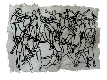 Gravures & estampes intitulée "récital sur papier…" par Nicolas Accardo (Annico), Œuvre d'art originale, Sérigraphie