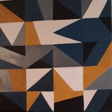 Pintura intitulada "Abstrait" por Nanou, Obras de arte originais, Acrílico