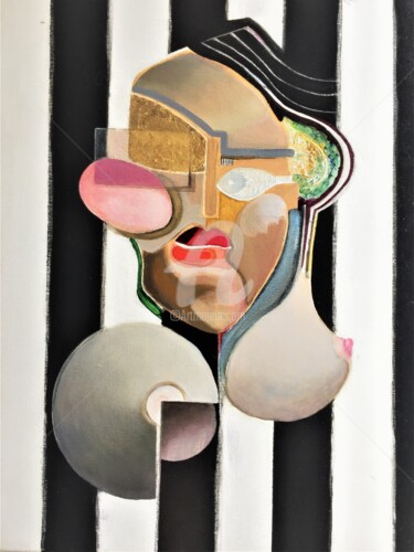 Картина под названием "fantastique plastiq…" - Annie Briançon Marjollet, Подлинное произведение искусства, Масло