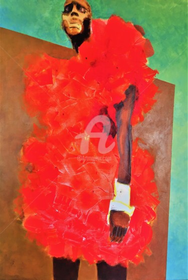Malerei mit dem Titel "things of heat" von Annie Briançon Marjollet, Original-Kunstwerk, Acryl