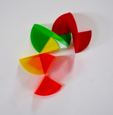 Sculpture intitulée "helix-rouge.jpg" par Annie Brunetot, Œuvre d'art originale