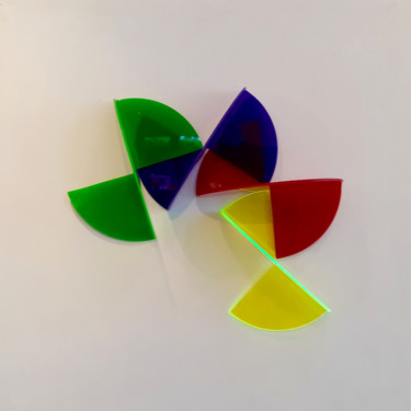 Sculpture intitulée "helix-vert.jpg" par Annie Brunetot, Œuvre d'art originale, Autre