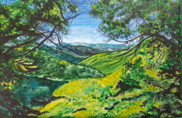 Painting titled "Ardèche" by Annie Décarpes (kirova), Original Artwork, Acrylic