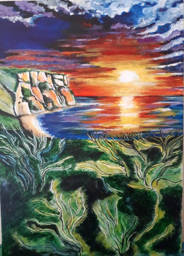Pintura titulada "Bain de soleil" por Annie Décarpes (kirova), Obra de arte original, Acrílico